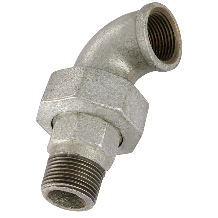 1.1/2"Bsp/T M/F T/Seat 90Deg Galvanised Gf98G