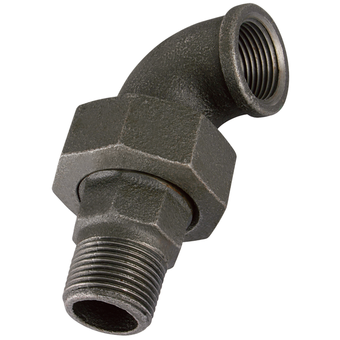 3/4" Bsp/T M/F T/Seat 90Deg Black Gf98