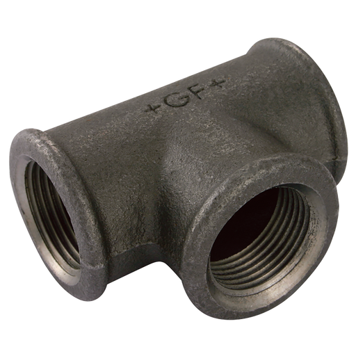 2.1/2"X1.1/2" Blk Mi Unequ. Tee Gf130