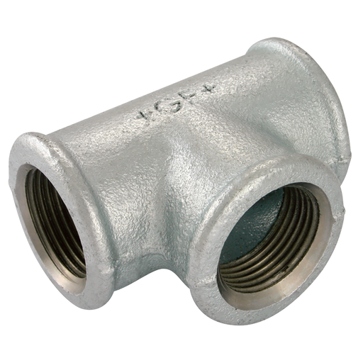 1.1/2"X1"X1" Bspf Uneq Tee Galvanised Gf130G