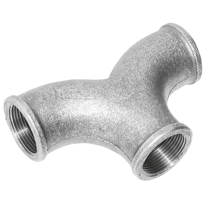 3/4" Bspp Fem Twin Elbow Galvanised Gf132G