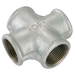 1/2" Bspp Fem Equal Cross Galvanised Gf180G