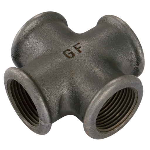 1.1/4" Bspp Fem Equal Cross Black Gf180