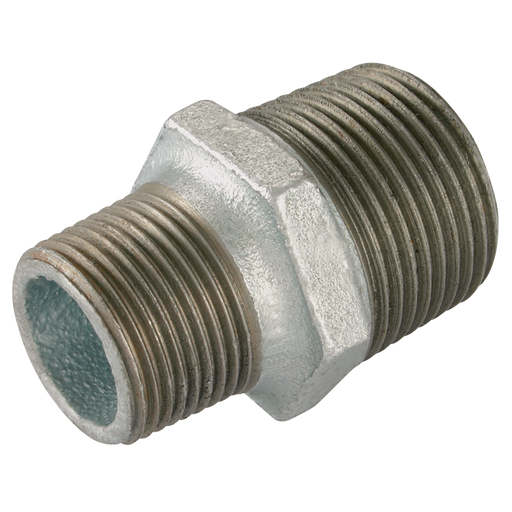 2"X1" Bsptm Hex Nipple Galvanised Gf245G