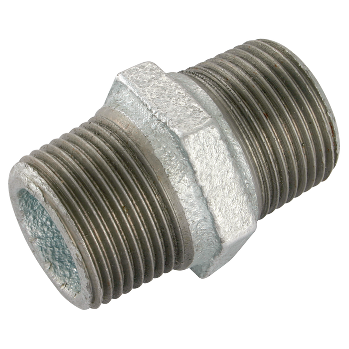 2.1/2"Bspt Male Hex Nipple Galvanised Gf280G