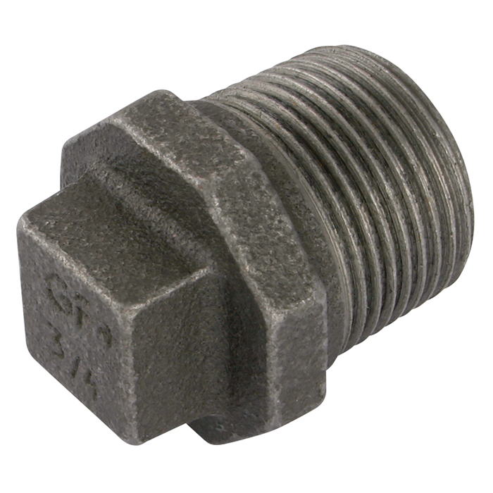 1.1/2"Bspt Male Beaded Plug Black Gf290