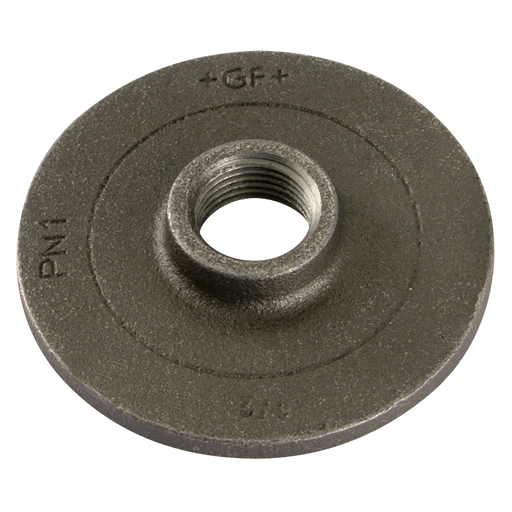 1/2" Bspp Flange Undrilled Black Gf321