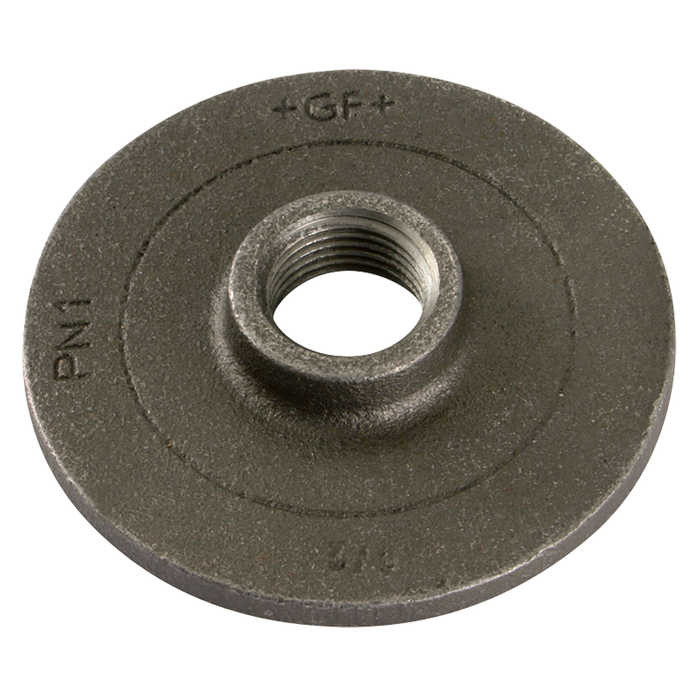 1/2" Bspp Flange Undrilled Black Gf321