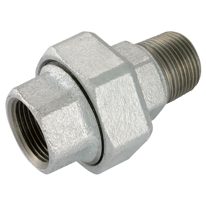 1/2" Bsp/T M/F T/Seat Union Galvanised Gf341G
