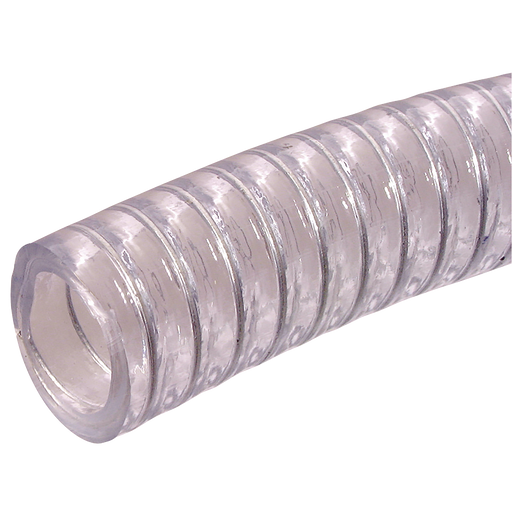 1/2" Id Clear Wire Reinforced Pvc Suction Hose 30M