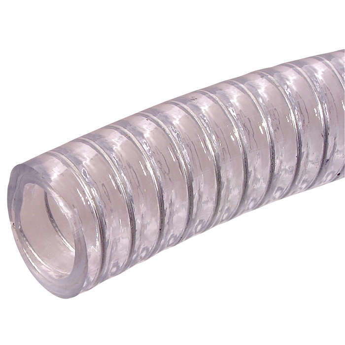 4" Id Clear Wire Reinforced Pvc Suction Hose 10Mtr