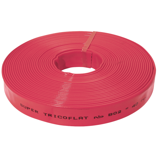 76Mm Id Red Supertricoflat Pvc 25M Coil