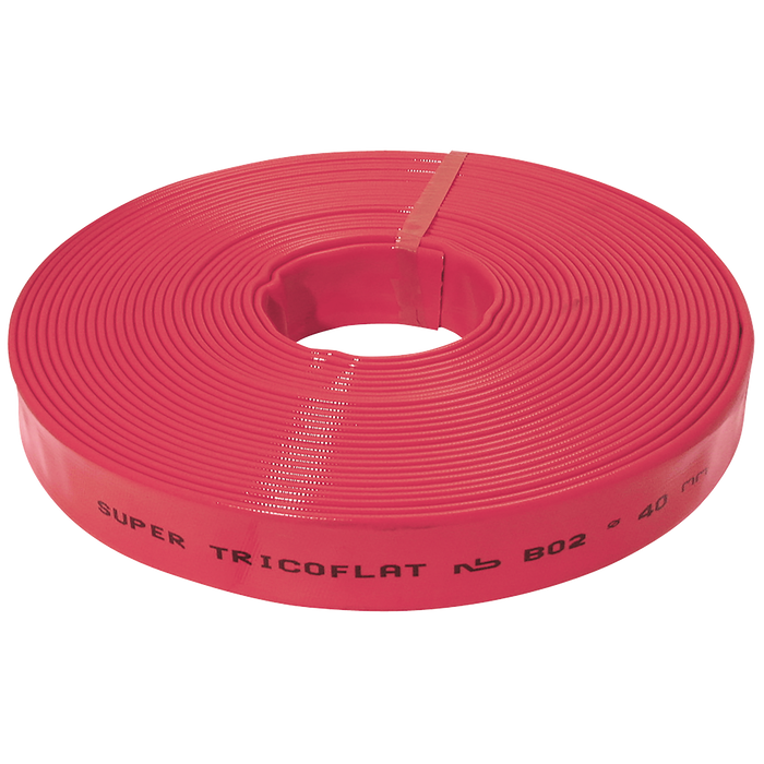 76Mm Id Red Supertricoflat Pvc 25M Coil