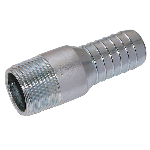 1" Bspt Steel Combi Nipple Plated