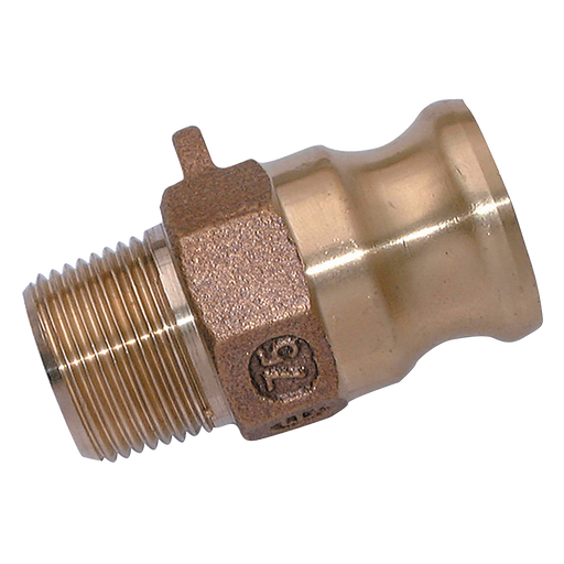 Camlock 1/2" Bspt Male Plug Type F Brass