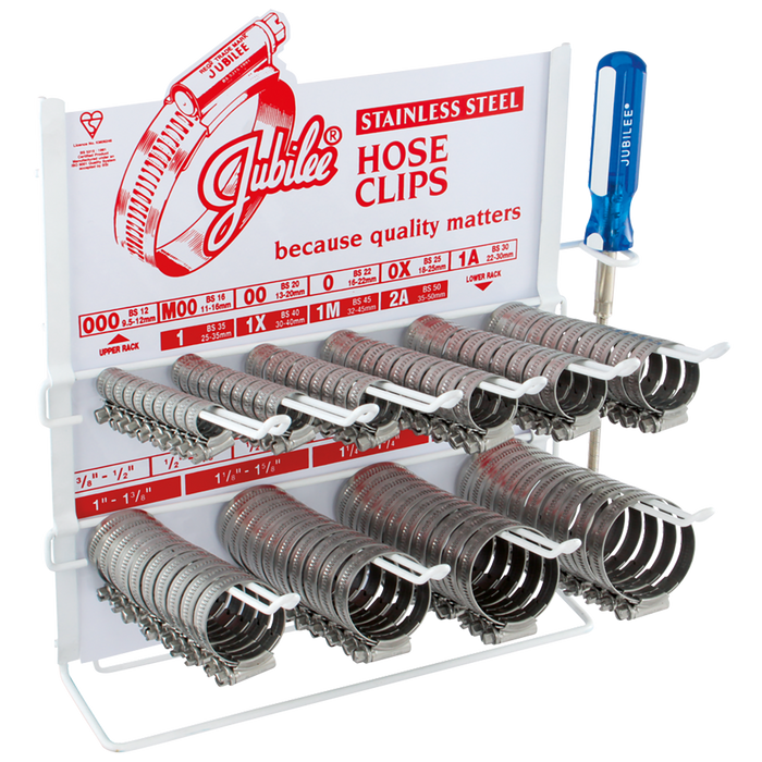 Jubilee CD100SS Clip Dispensers Stand St.Steel — FluidAirFittings