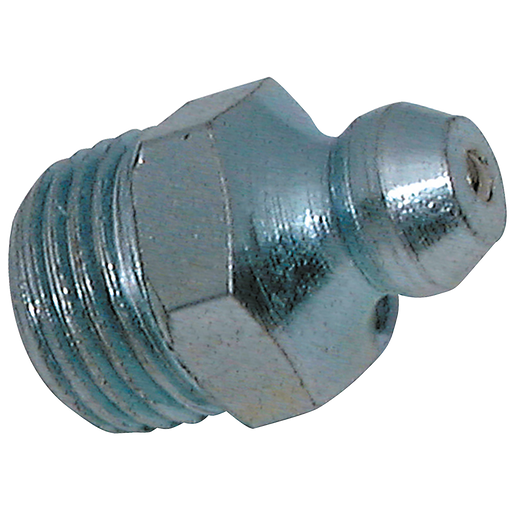 1/8" Npt Male, Straight Grease Nipple, Steel