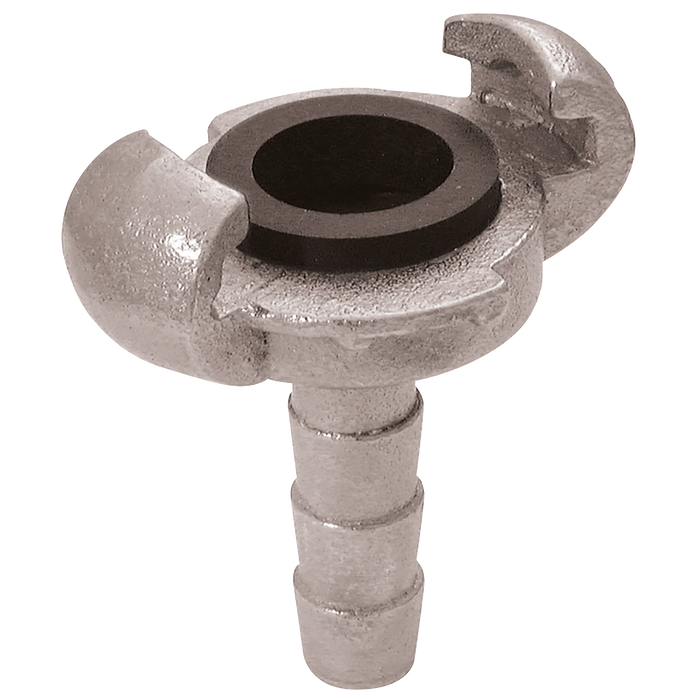 Claw Coupler 3/8" Hosetail Plated