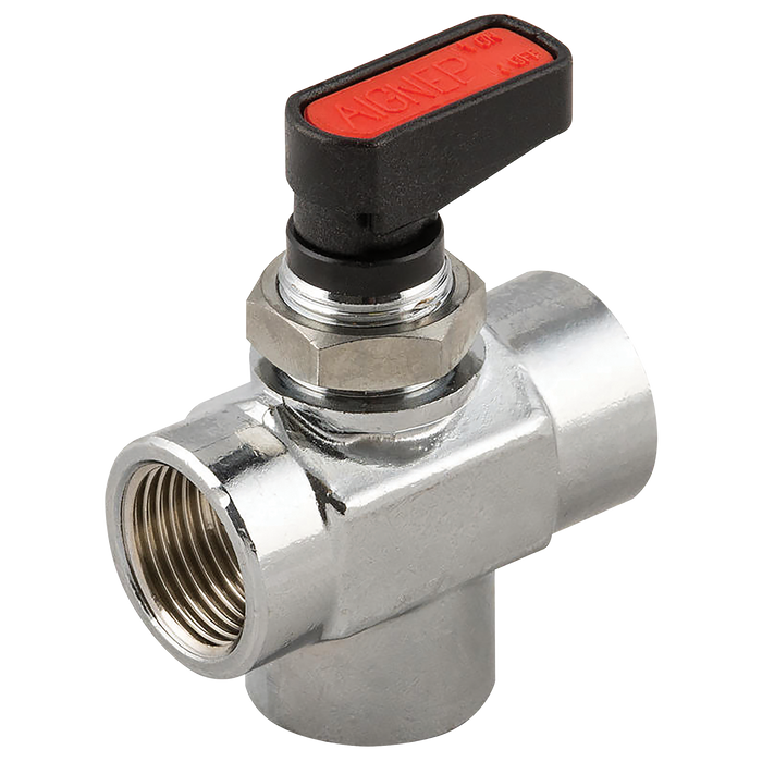 T Port Mini Ball Valve - 1/4
