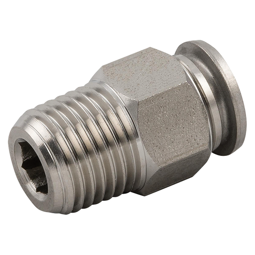 06Mm 0D X 1/4" Bspt Male Stud 316 St/St