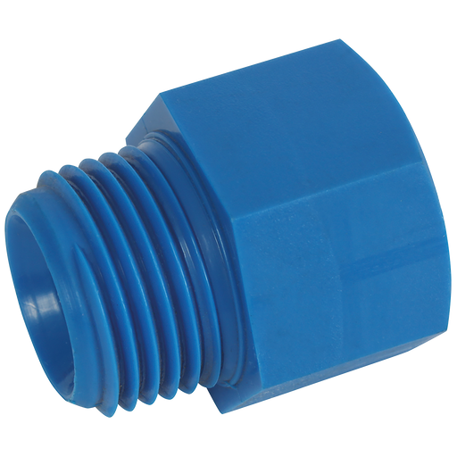 1/2" Bspt Male X 3/8" Bspt Fem Bush Blue