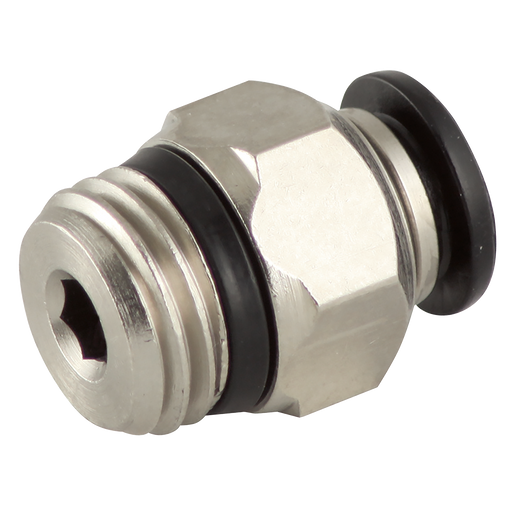 08Mm Od X 1/8" Bspt Straight Male Adap Pushin