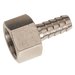 1/4" Bspp Female Straight Hose Tails, Nickel Plated Brass