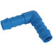 3/8" Id Equal Hose Elbow Blue Plastic