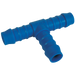 3/4" Id Hose Equal Tee Blue Plastic