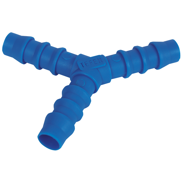 5/16"Id Hose Equal "Y" Blue Plastic