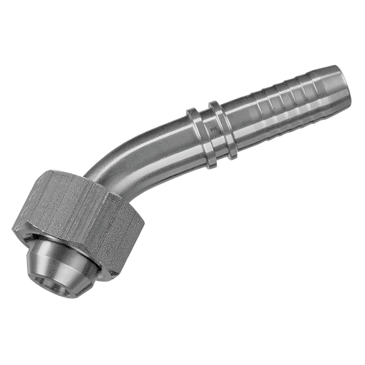 1/2" Bsp Female X Swept Hose Tail 45¬∞ Elbow 3/8" Hose Id