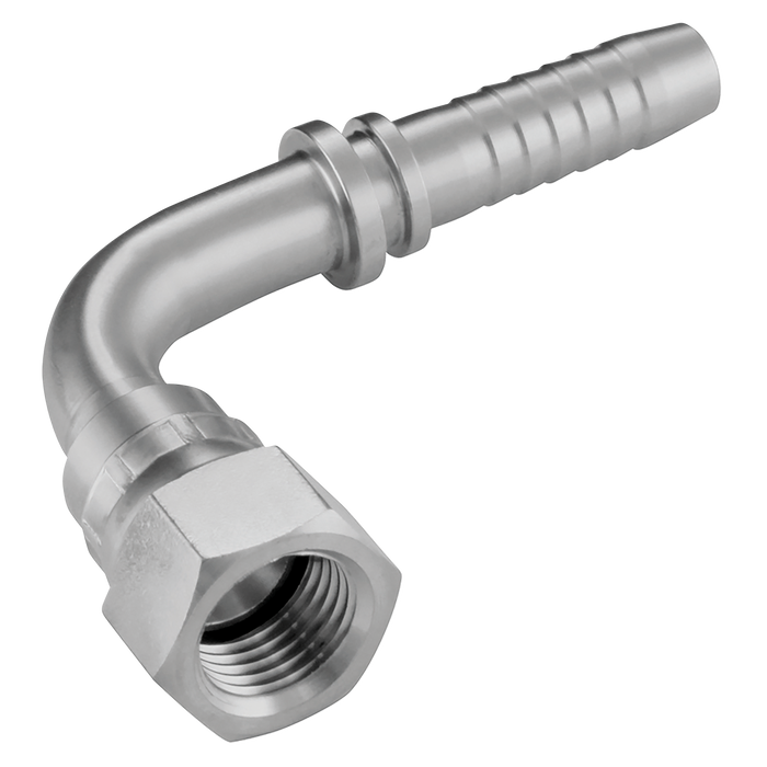 1/2" 37¬∞ Jic Female X Swept Hose Tail 90¬∞ Elbow