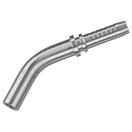 14Mm Od Standpipe 45¬∞ Swept Hose Tail 3/8" Hose Id