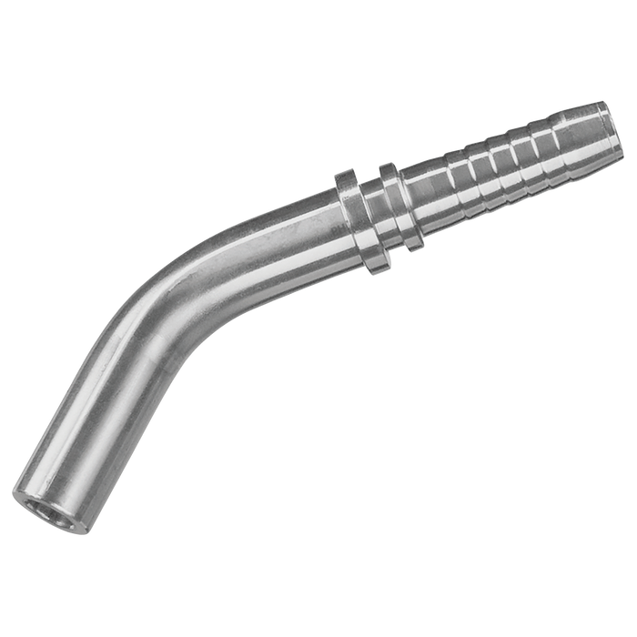 14Mm Od Standpipe 45¬∞ Swept Hose Tail 3/8" Hose Id
