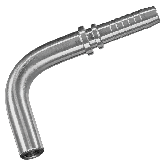 14Mm Od Standpipe 90¬∞ Swept Hose Tail 1/2" Hose Id
