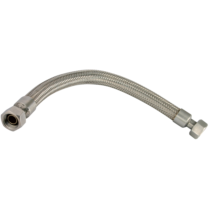 1/2" Bsp Female X 1/2" Id Metallic Flexible Hose Steel Braided