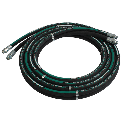 1/2" Bsp Male X 23.1Mm Od X 1/2" Id Hydraulic Hose Assembly