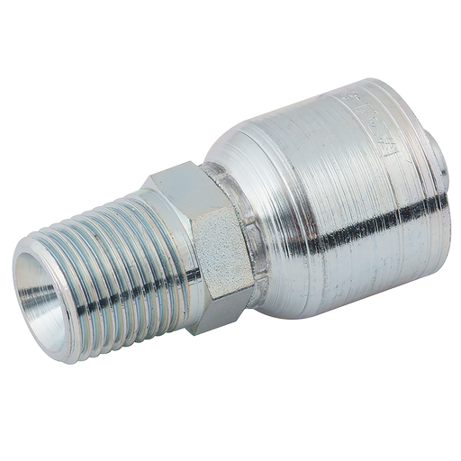 3/8" Bsp Tapered Male Straight Hose Id 3/8" Steel