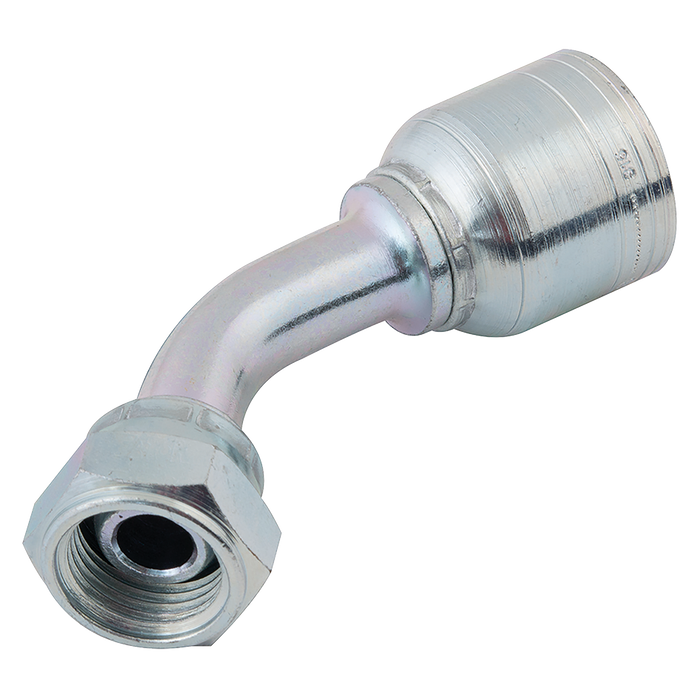 1/2" Bsp Female 45¬∞ Swept Elbow Hose Id 3/8"