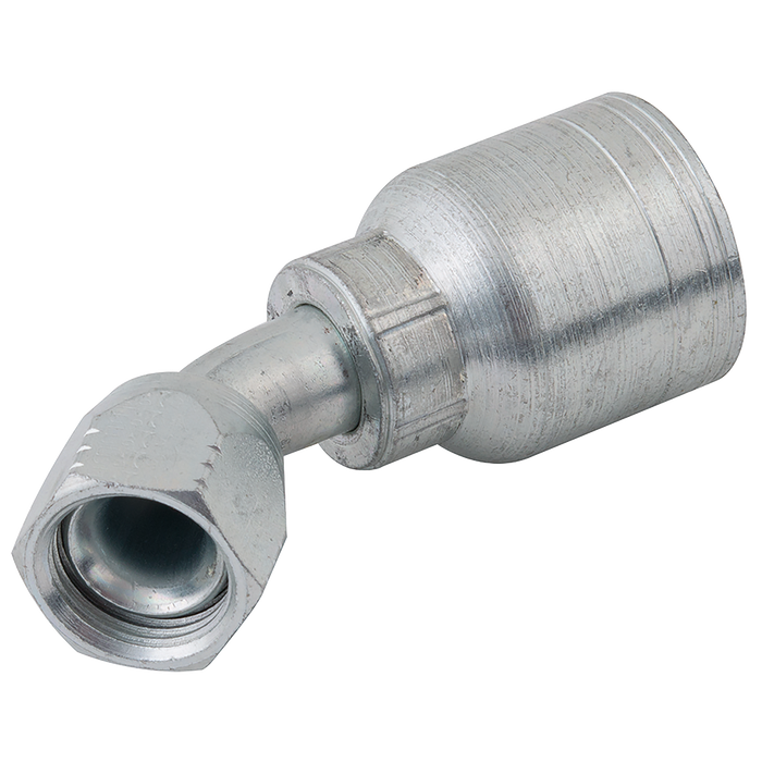 9/16" Jic Female 45¬∞ Swept Elbow Hose Id 3/8"