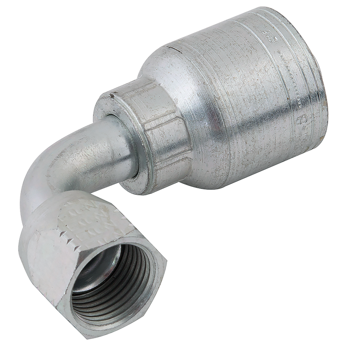 1.1/16" Jic Female 90¬∞ Swept Elbow Hose Id 3/4"