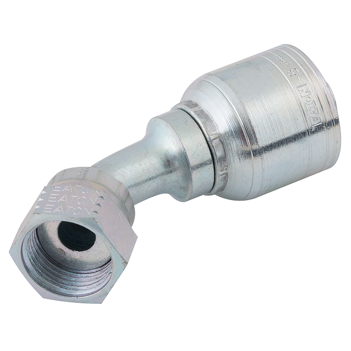 1.7/16" Ors Female 45¬∞ Swept Elbow Hose Id 1"
