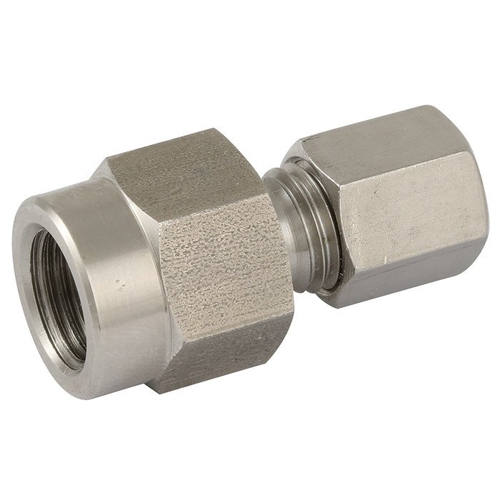 6Mm Od X 1/4 Bspp Fem Gauge Adaptor (L)