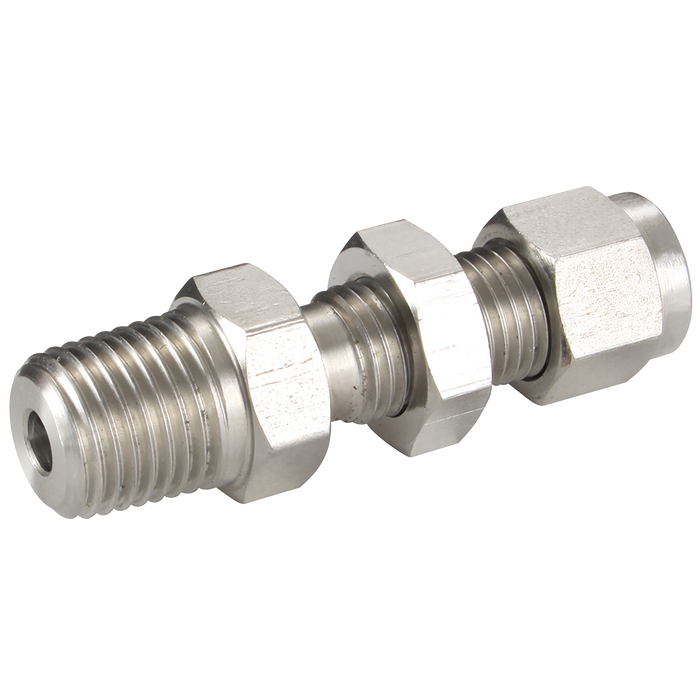 Bulkhead Male Conn 3/4 Od 3/4 Npt