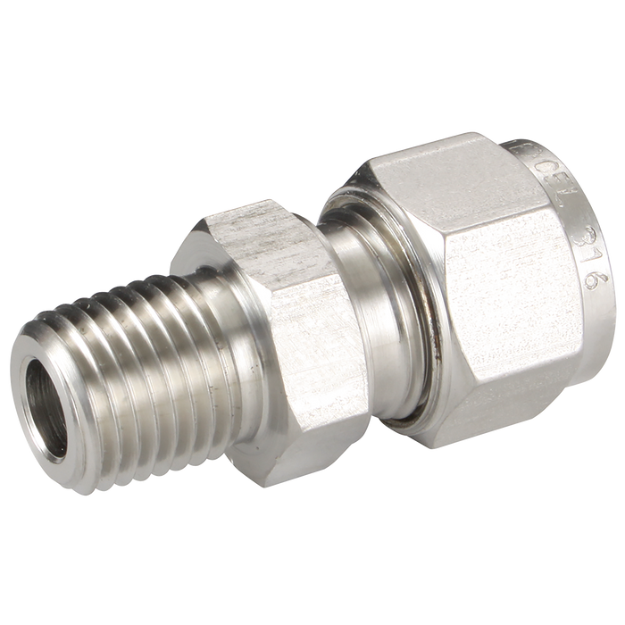 10Mm Od X 1/2" Bspt Male Stud 316 St.St