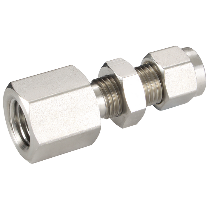 Bulkhead Female Conn 6 Od 1/4 Npt