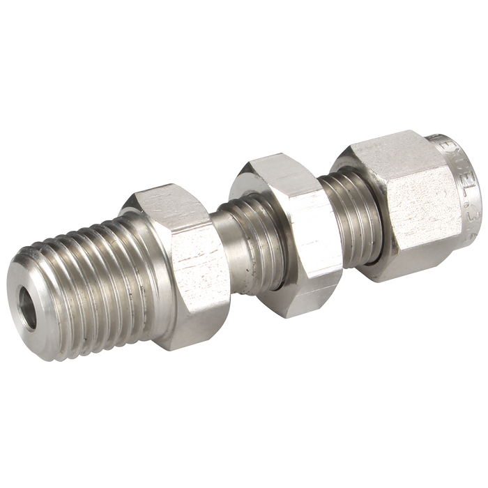 Bulkhead Male Conn 12 Od 1/4 Npt