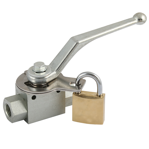 3/8" Bsp Parallel Female Ball Valve 2 Way Lockable