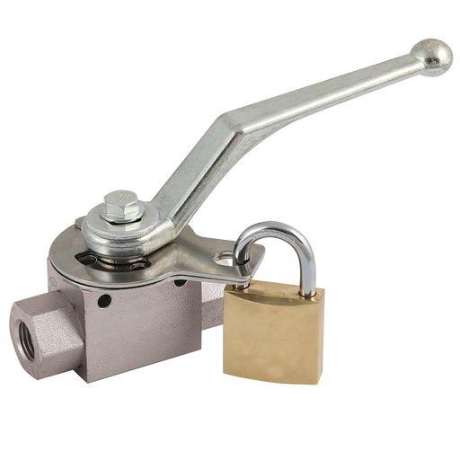 3/8" Bsp Parallel Female 3 Way Block Style Valve