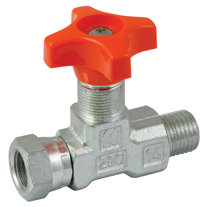 1/4" Bspt Male/Fem Gauge Isolator Valve